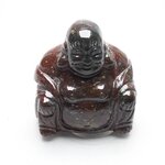 Superior Bloodstone Carved Sitting Buddha Statue ~52mm