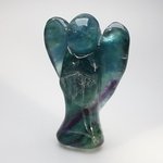 Superior Extra Large Rainbow Fluorite Angel ~8.9cm