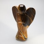 Superior Extra Large Tiger Eye Angel ~90mm