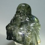 Superior Labradorite Sitting Buddha Statue ~51mm