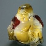 Superior Mookaite Sitting Buddha Statue ~53mm