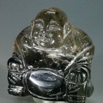 Superior Smoky Quartz Sitting Buddha Statue ~50mm