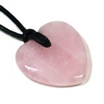 Taurus Birthstone Necklace - Rose Quartz Heart