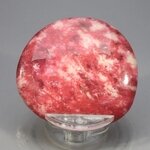 Thulite Polished Flat Stone ~45mm