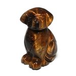 Tiger Eye Crystal Dog