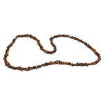 Tiger Eye Gemstone Chip Necklace ~ 35"