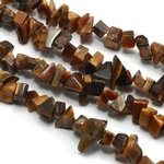 Tiger Eye Gemstone Chip Necklace ~ 35"