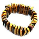 Tiger Eye Gemstone Nugget Bracelet - Batons