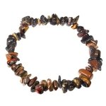 Tiger Iron Gemstone Chip Bracelet