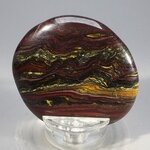 Tiger Iron Polished Flat Tumblestone ~47mm
