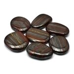 Tiger Iron Flat Tumble Stone ~40-42mm