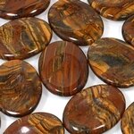 Tiger Jasper Thumb Stone ~40mm