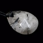 Tourmalinated Quartz Pendant & Wax Cotton Cord ~30mm