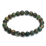 Trinity Stone 8mm Round Bead Bracelet