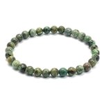 Turquoise 6mm Round Bead Bracelet