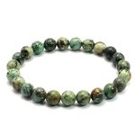 Turquoise 8mm Round Bead Bracelet