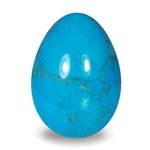 Turquoise Howlite Crystal Egg ~48mm