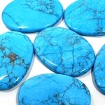 Turquoise Howlite Palm Stone ~70x50mm
