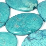 Turquoise Howlite Palm Stone ~70x50mm