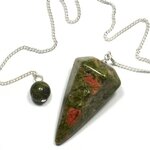 Unakite Crystal Pendulum