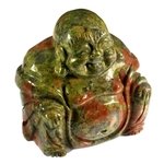 Unakite Sitting Buddha Statue