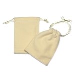 Velvet Gift Pouch - Cream (9.5cm x 7cm)