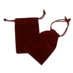 Velvet Gift Pouch - Red (9.5cm x 7cm)