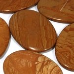 Walnut Jasper Palm Stone ~70x50mm