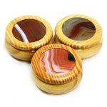 Wooden Jewel Box ~ Carnelian, Medium