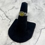 Yellow Opal Oval 925 Sterling Silver Ring~6.25 US / M 1/2 UK