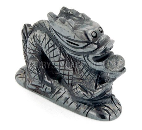 Hematite Carved Chinese Dragon