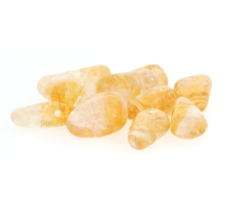 Citrine Drilled Tumble Stone