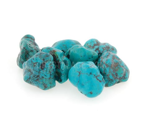 Turquoise Drilled Tumble Stone
