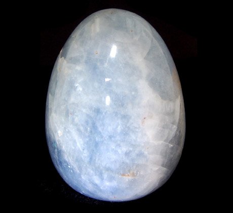 Blue Calcite Crystal Egg ~48mm