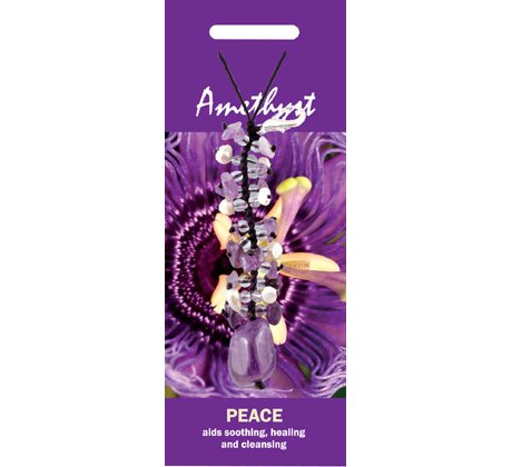 Amethyst Peace Crystal Charm