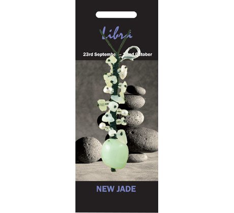 Libra Birthstone Crystal Charm - New Jade