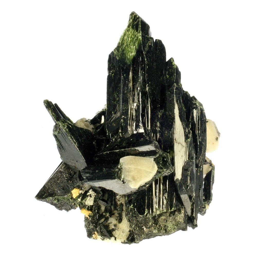 Beautiful Dark Green Crystals Aegerine Crystal Natural Rough approx 40mm 