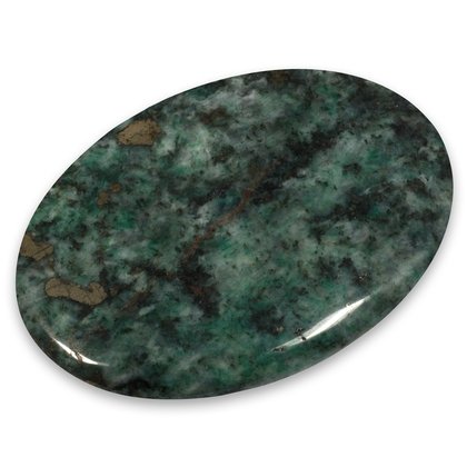 African Jade & Pyrite Palm Stone