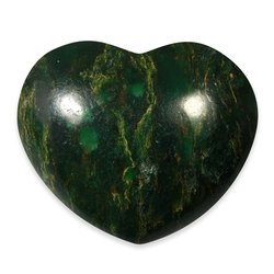 African Jade Crystal Heart ~45mm