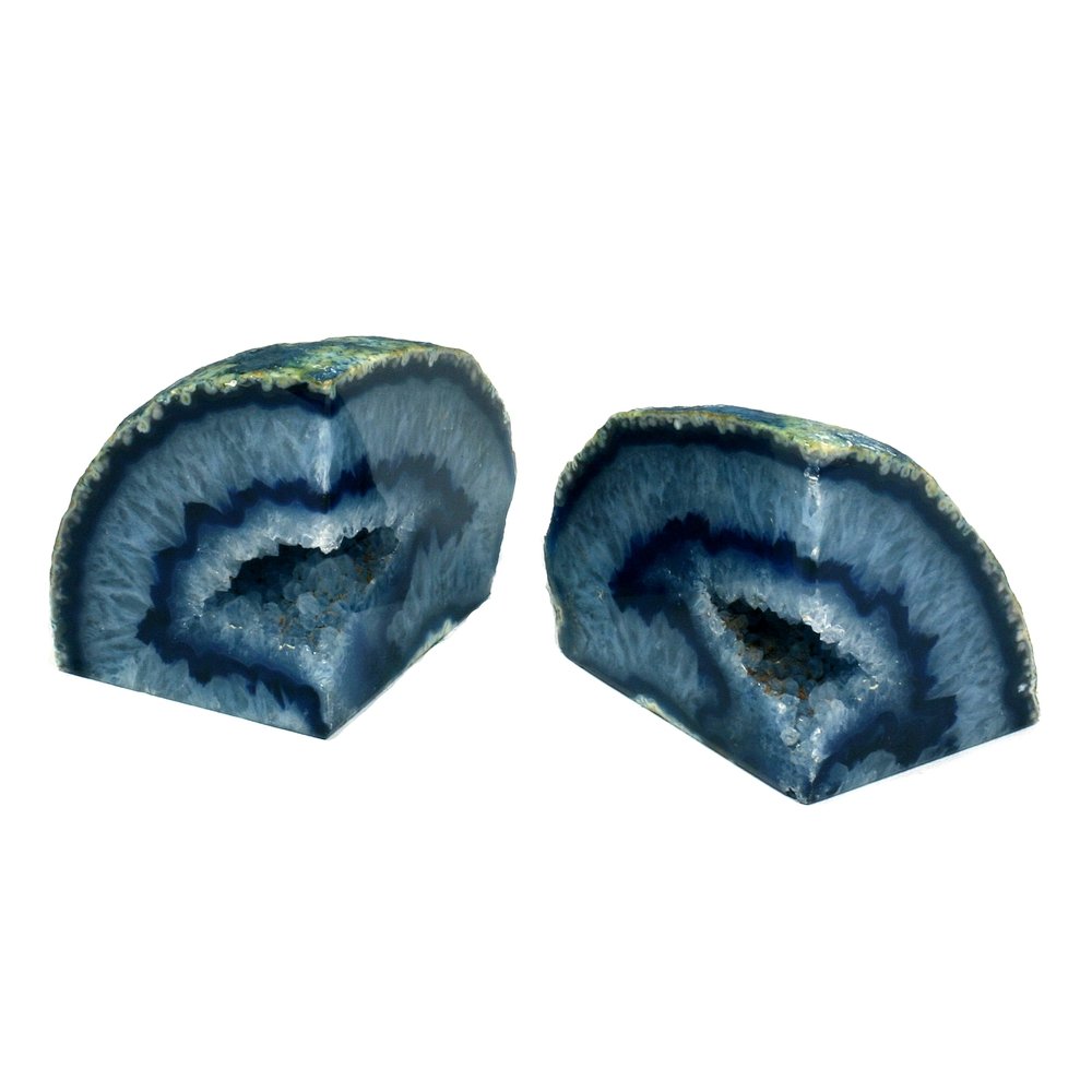 blue crystal bookends blue crystal bookends