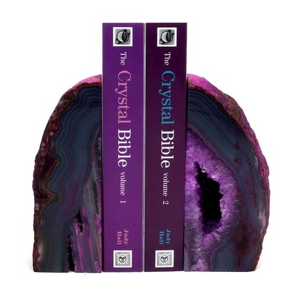 Agate Bookends ~12cm  Pink