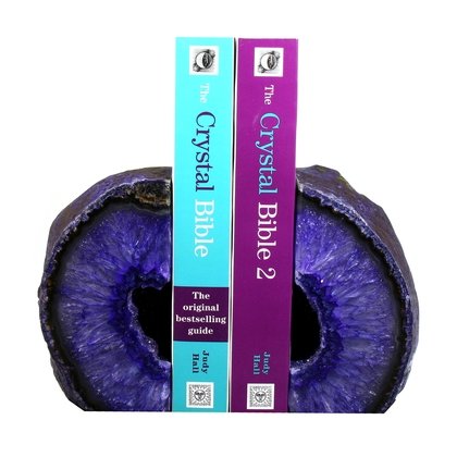 Agate Bookends ~12cm  Purple