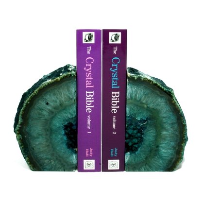 Agate Bookends ~13cm  Turquoise