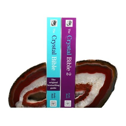 Agate Bookends ~15cm  Natural Brown/Red