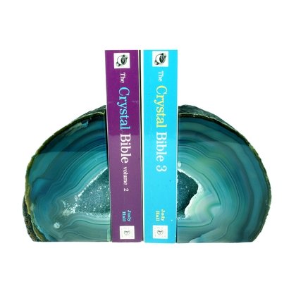 Agate Bookends ~15cm  Turquoise