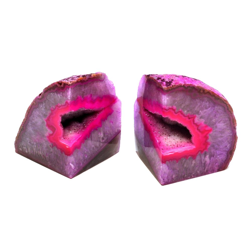 agate crystal bookends agate crystal bookends