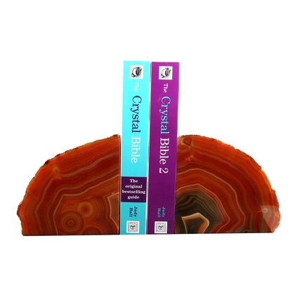 Agate Bookends ~20cm  Natural Brown/Red