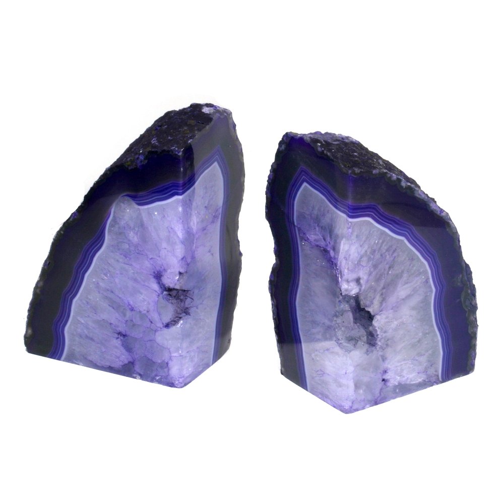 agate crystal bookends agate crystal bookends