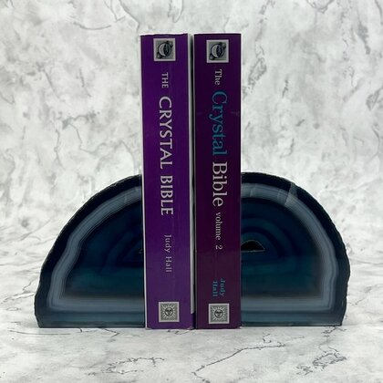 Agate Bookends ~90cm  Blue