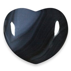 Agate Crystal Heart ~45mm